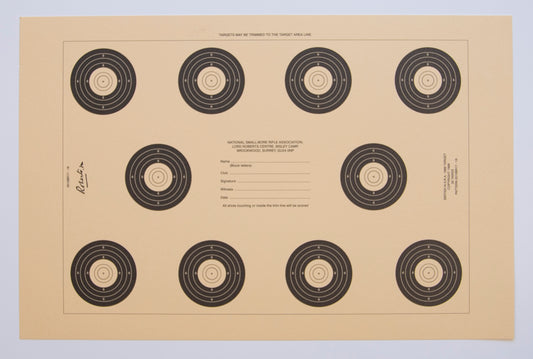 NSRA 20 Yard Bench Rest Target (2010 BR17-18)